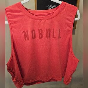 NoBull Project Women’s Navy Crop Muscle Tank Red Size XXL